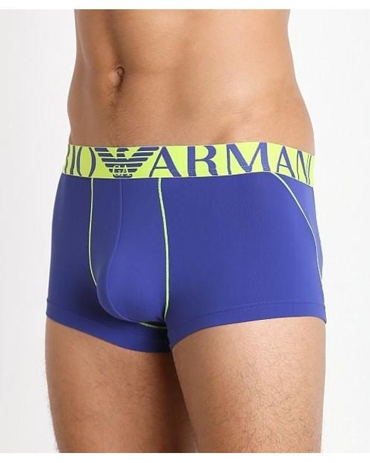 Emporio Armani Blue Logo Detail Panties for men