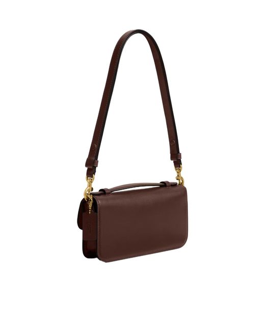 COACH Brown Elora Top Handle Shoulder Bag