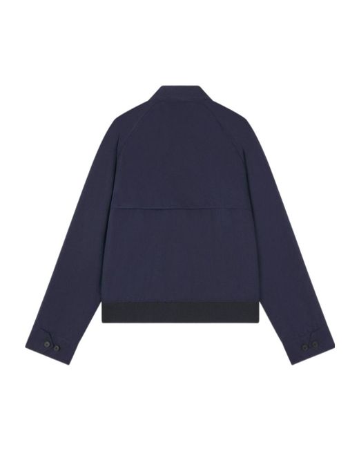 Maison Kitsuné Blue Maison Kitsuné Fox Head Patch Zipped Jacket for men