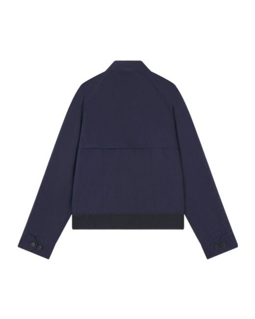 Maison Kitsuné Blue Maison Kitsuné Fox Head Patch Zipped Jacket for men