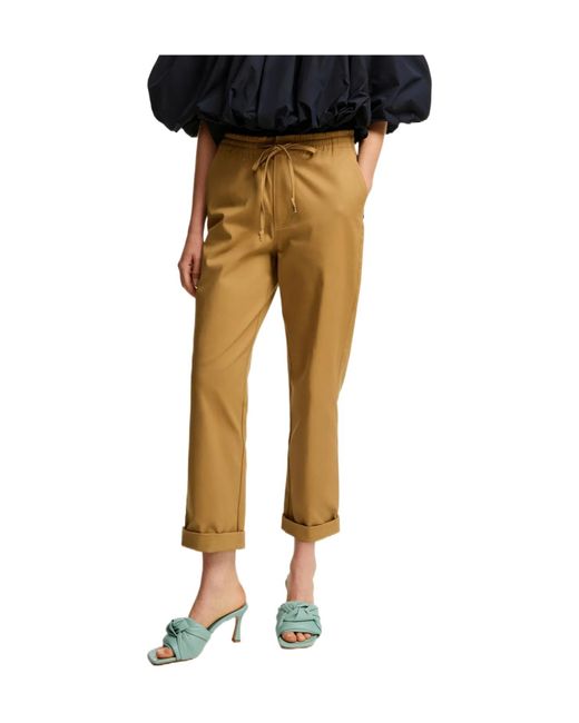 Essentiel Antwerp Multicolor High-Waist Tapered Trousers