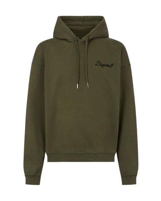 DSquared² Green Signature Relax-Fit Hoodie for men