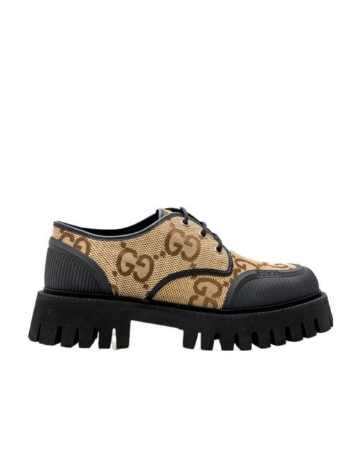Gucci Maxi Gg Lace-Up Derby Shoes for Men | Lyst display picture 1