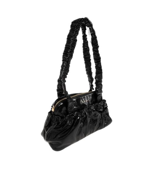 Marni Black Logo Printed Shoulder Bag