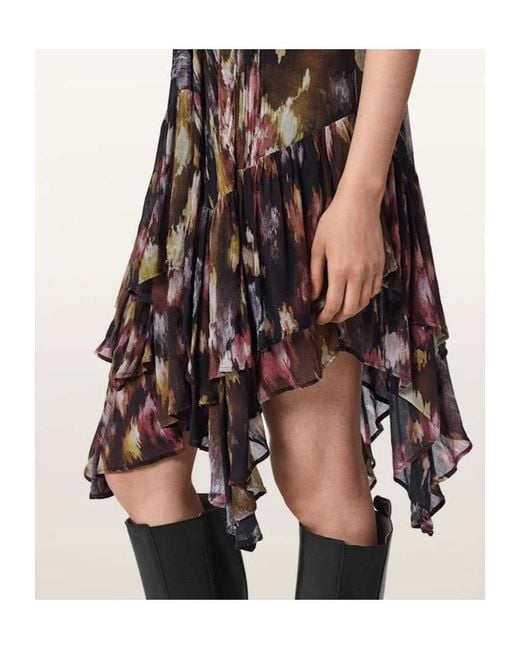 AllSaints Brown Sleeveless Dress