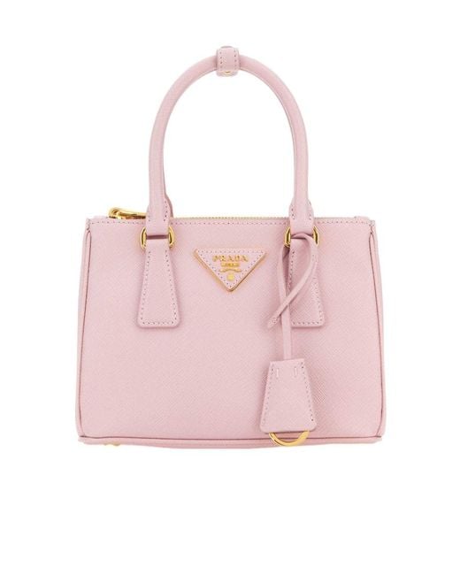 Prada Pink Mini Galleria Leather Bag