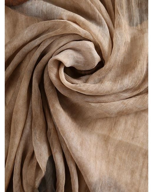 Uma Wang Multicolor Raw Edge Scarf
