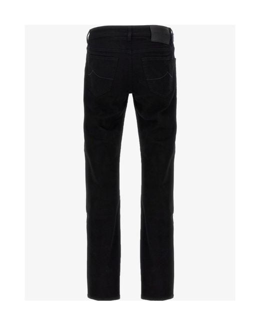 Jacob Cohen Black Jeans With Belt Loops for men