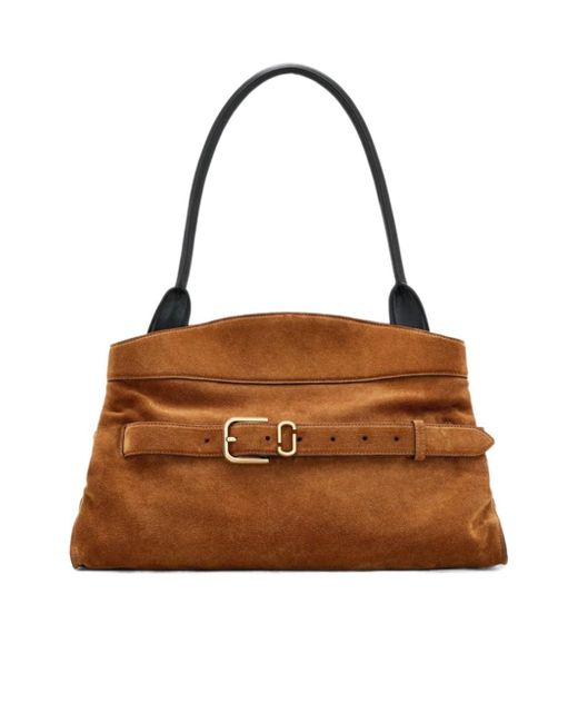 Marc Jacobs Brown The Suede Dakota Satchel