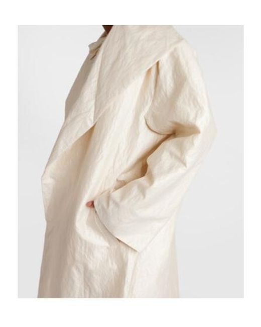 Maticevski White Sparkling Cotton-Blend Coat