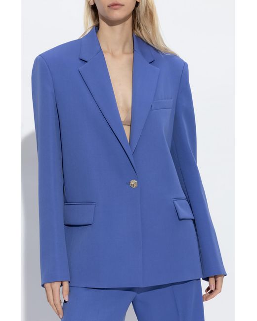 The Attico Blue The Glen Oversized Blazer