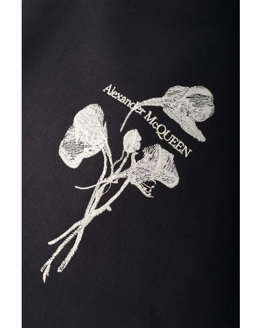McQueen Black Cotton Sweatshirt for men