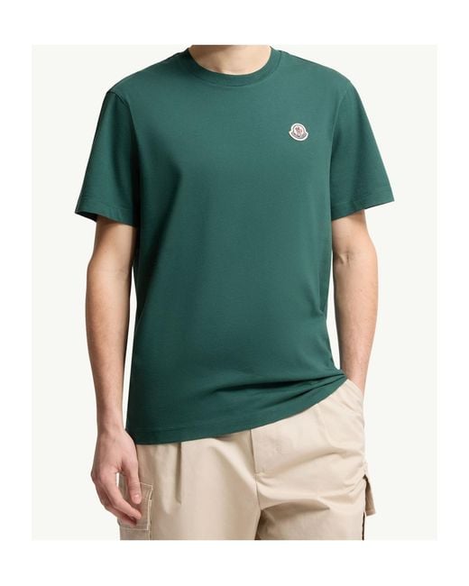 Moncler Green 3 Packs Logo Patch Crewneck T-Shirt for men