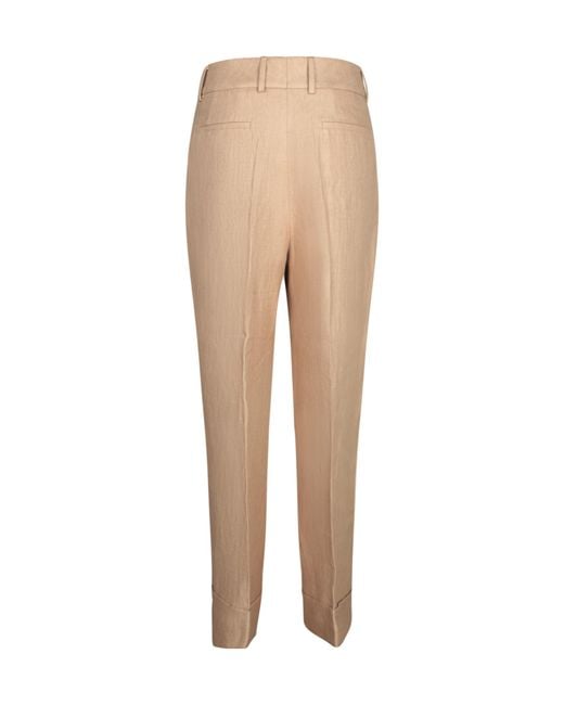 Incotex Natural Relaxed Fit Tailored Pants