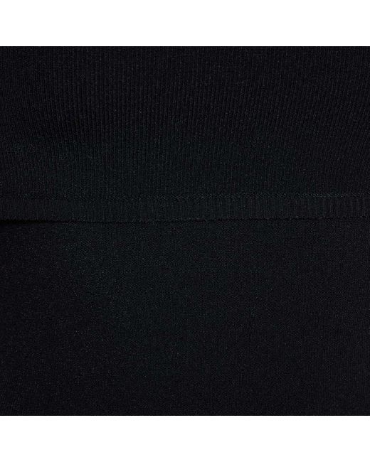 Alaïa Black Alaïa Off-Shoulder Stretch Bodysuit