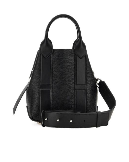 Hogan Black Script Small Shopping Bag
