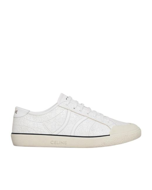 Celine Alan As-01 Low Lace-Up Sneaker in White for Men | Lyst