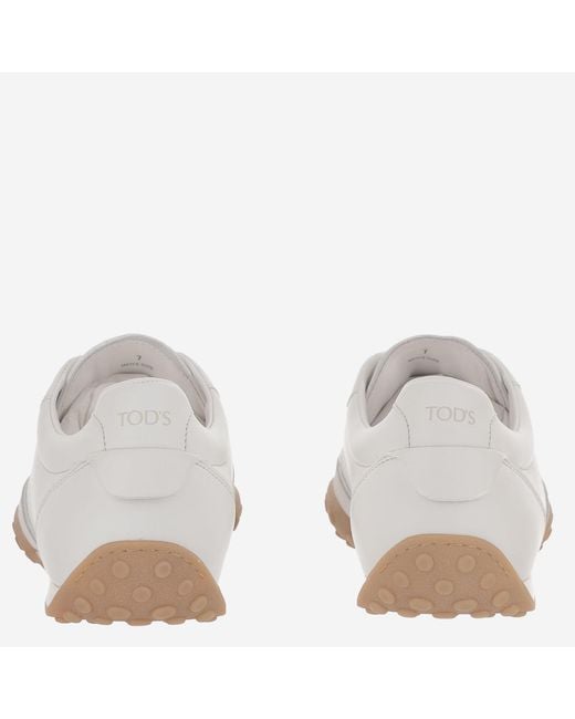 Tod's White Lace-Up Sneakers for men