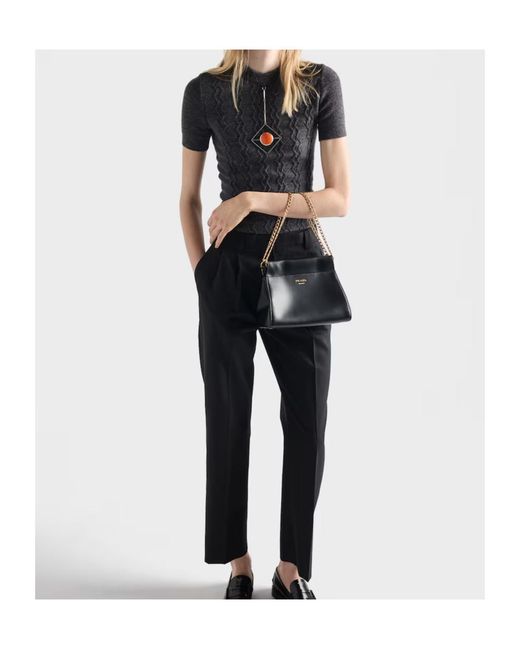 Prada Black Enchaîné Leather Mini Bag