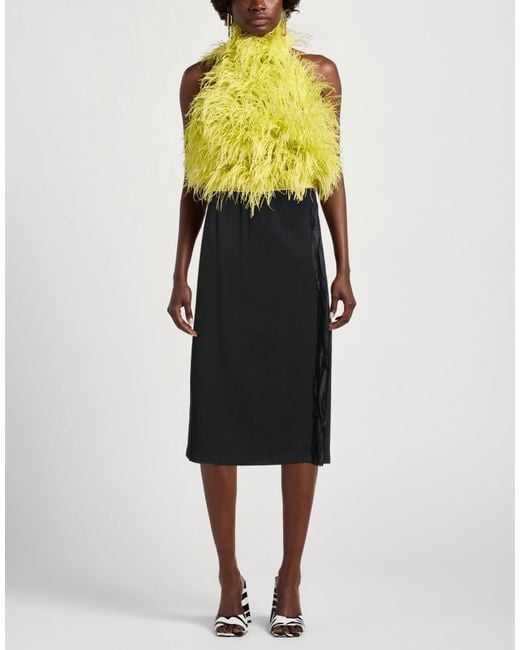 MM6 by Maison Margiela Black Flared Skirt