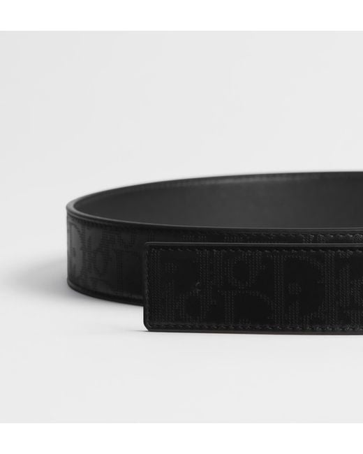 Dior Black Reversible Belt Strap for men