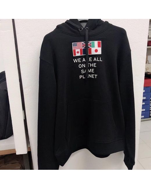 Burberry Black Flag Appliqué Hoodie
