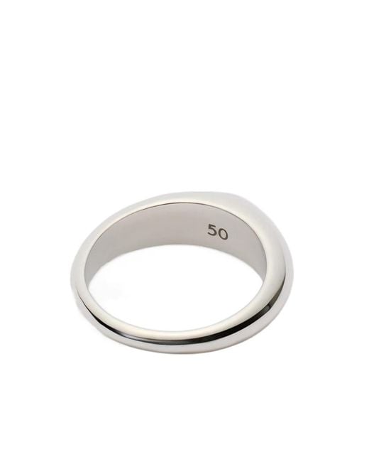 Lemaire White Drop Ring for men