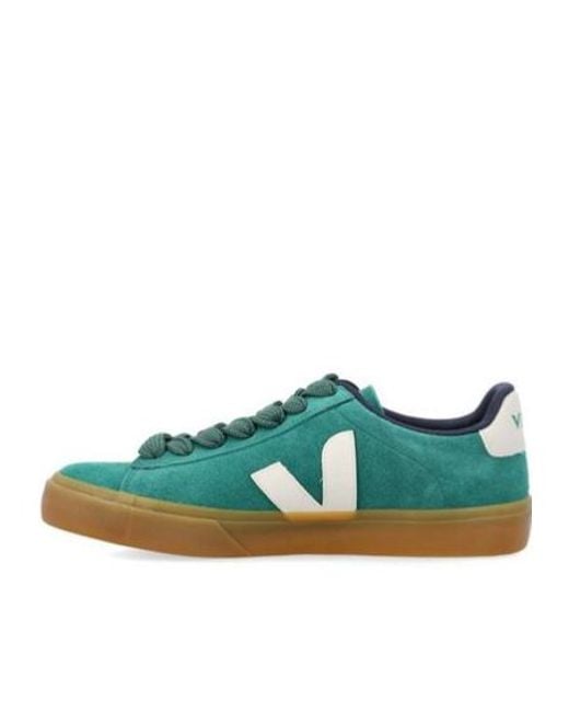 Veja Green Campo Bold Lace-Up Sneakers