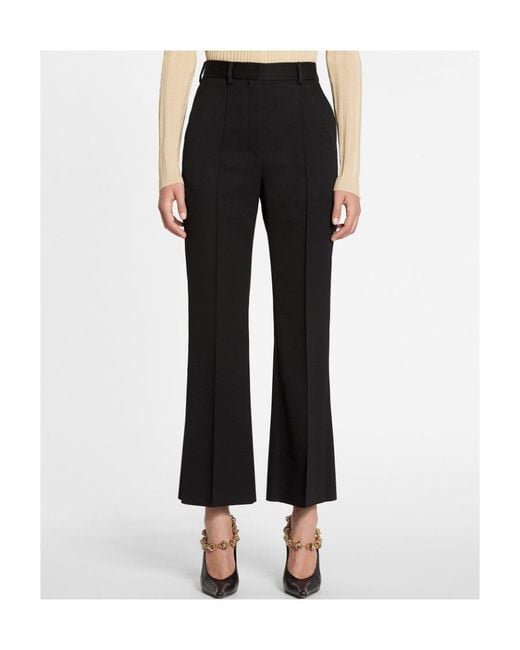 Lanvin Black Flared Tailored Pants