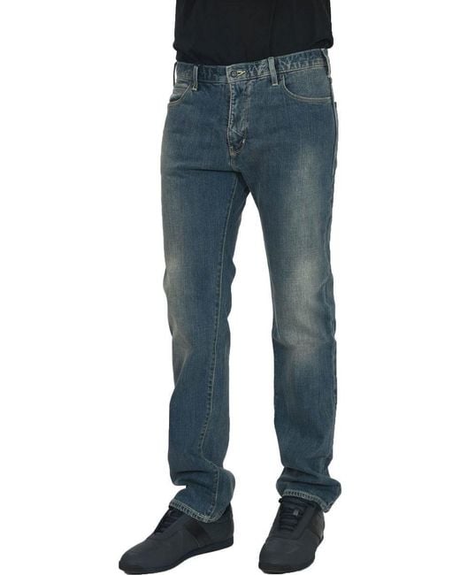 Armani Jeans Blue Five-Pocket Jeans for men