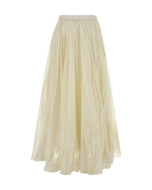 Co. White Crinoline Double Layer Skirt