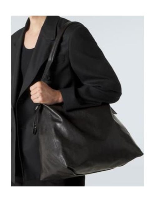Lemaire Black Belted Shoulder Bag for men