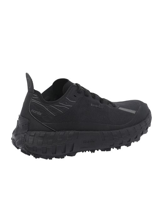 Norda Black Round Toe Logo Sneakers