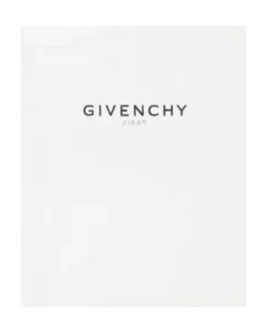 Givenchy White Logo Printed Round Neck Oversized T-Shirt for men