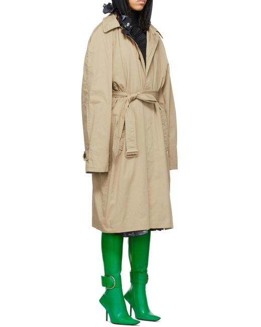 Balenciaga Black Reversible Trench Coat
