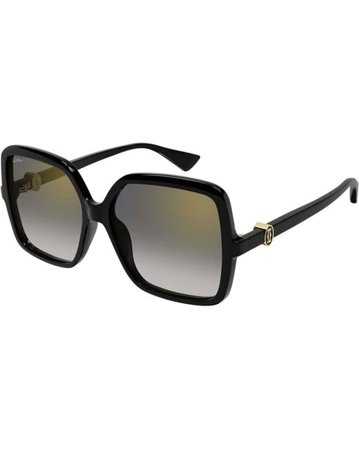 Cartier Multicolor Square Frame Sunglasses