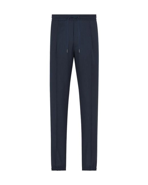 Dior Blue Tailored Track Pants for men