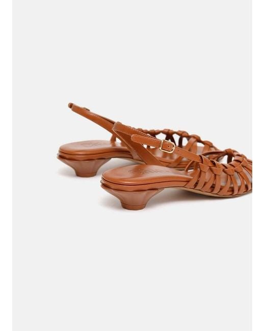 Chloé Brown Chloé Estra Strap Detailed Sandals