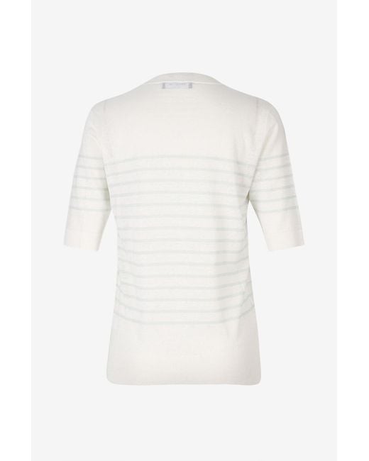 Fabiana Filippi White Short-Sleeved Knitwear