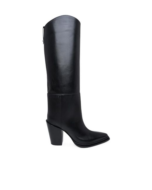 Jimmy Choo Black Cece 80Mm Pointed-Toe Boots