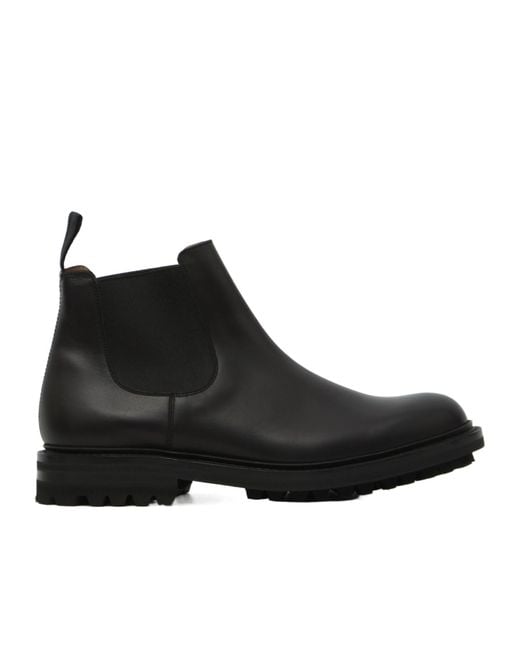 Church's Black Mccarthy Lug-Sole Chelsea Boots for men