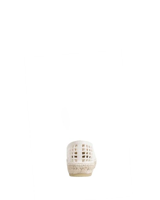 Prada White Crocheted Flat Shoes