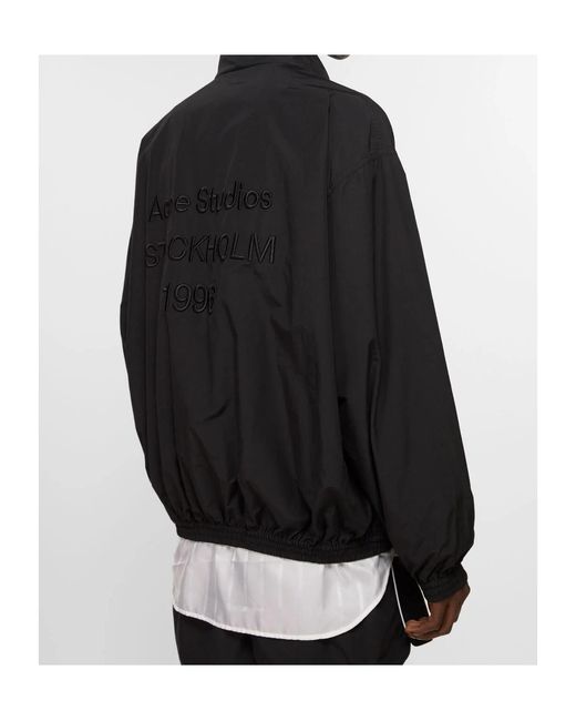 Acne Black Logo Jacket for men