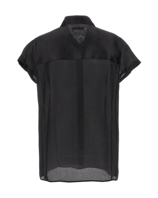 Khaite Black Short-Sleeved Shirt