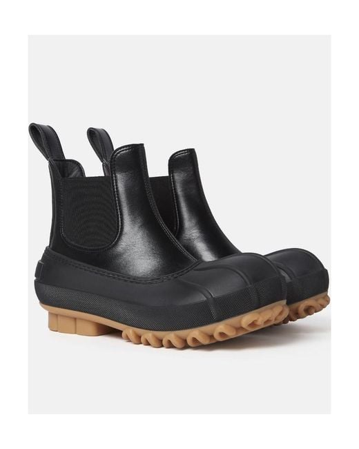 Stella McCartney Black Duck City Ankle Boots