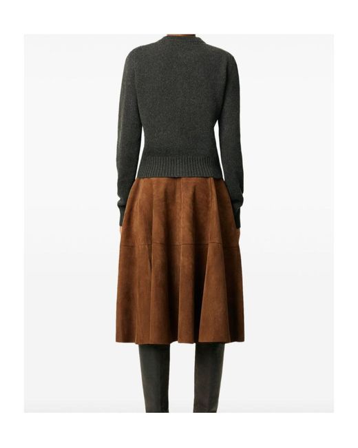 AMI Black Cropped Cashmere-Wool Cardigan With Button Front