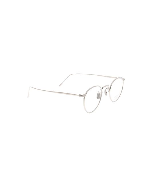 Eyevan 7285 White Circular Flat Lens