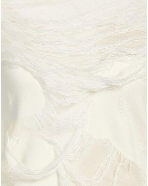 MM6 by Maison Margiela White Long-Sleeve Knit Top