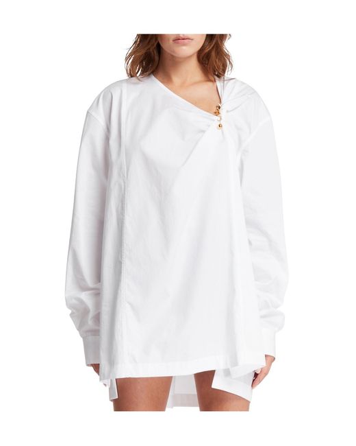 Dries Van Noten White Long-Sleeved Shirt