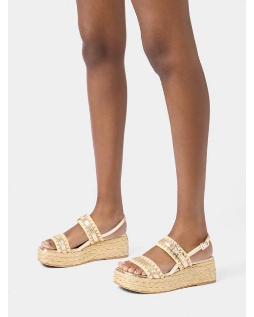 Roger Vivier Natural Wedge Sandals